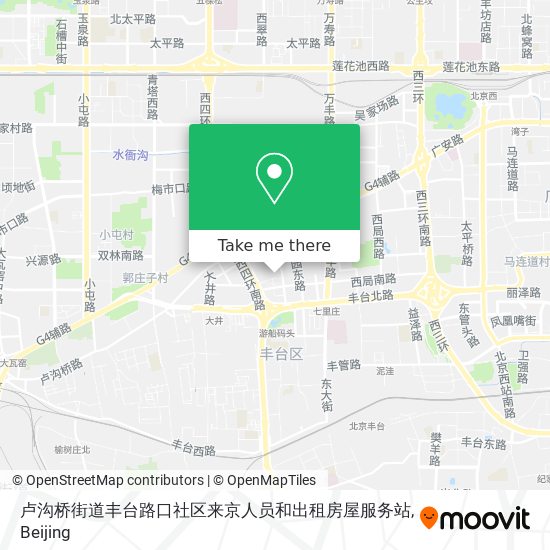 卢沟桥街道丰台路口社区来京人员和出租房屋服务站 map