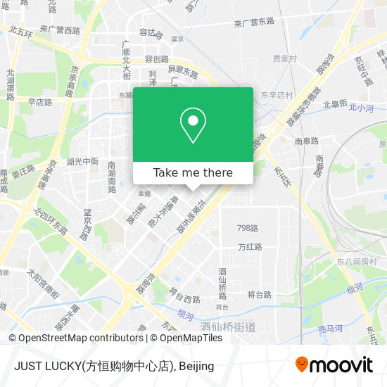 JUST LUCKY(方恒购物中心店) map