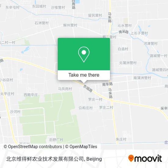 北京维得鲜农业技术发展有限公司 map