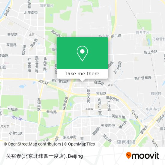 吴裕泰(北京北纬四十度店) map
