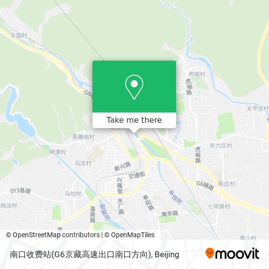 南口收费站(G6京藏高速出口南口方向) map