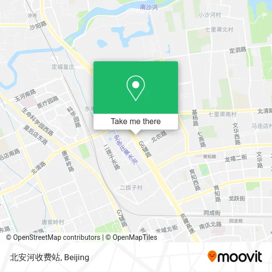 北安河收费站 map