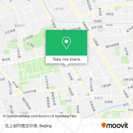 北上创印图文印务 map