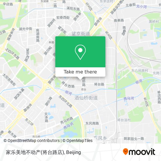 家乐美地不动产(将台路店) map