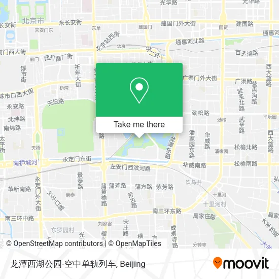 龙潭西湖公园-空中单轨列车 map