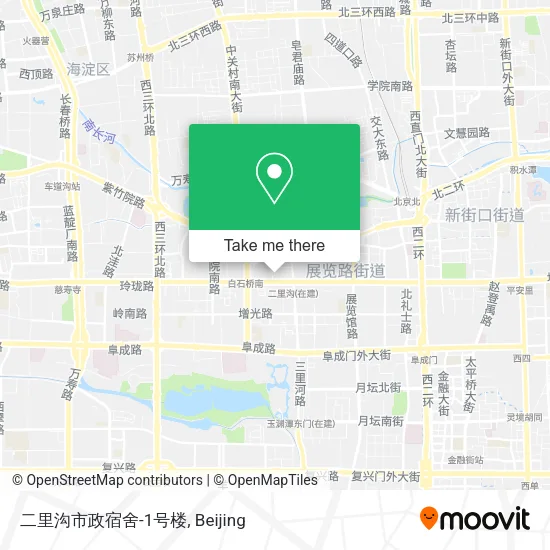 二里沟市政宿舍-1号楼 map