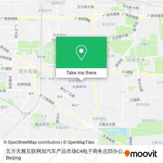 五方天雅互联网加汽车产品市场C4电子商务总部办公 map