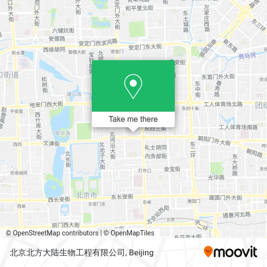 北京北方大陆生物工程有限公司 map