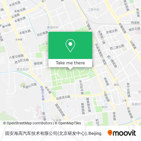 固安海高汽车技术有限公司(北京研发中心) map