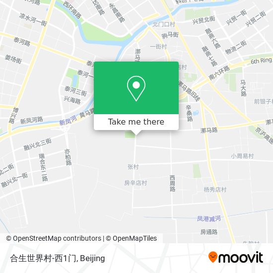 合生世界村-西1门 map