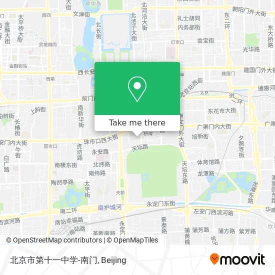北京市第十一中学-南门 map