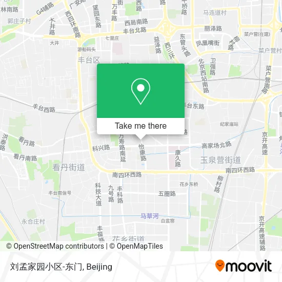 刘孟家园小区-东门 map