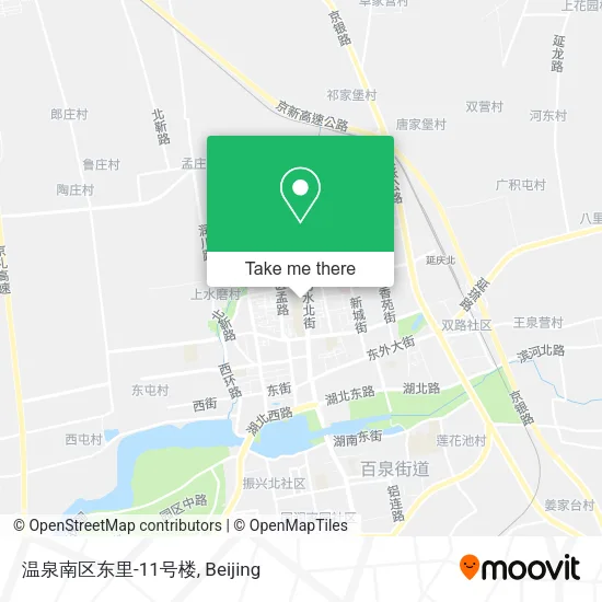 温泉南区东里-11号楼 map
