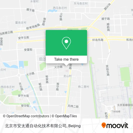 北京市安太通自动化技术有限公司 map