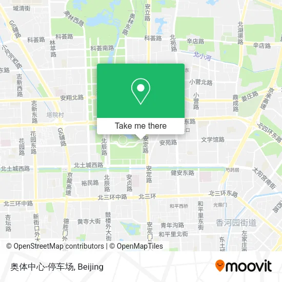 奥体中心-停车场 map