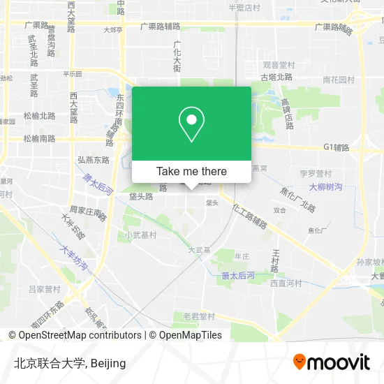 北京联合大学 map