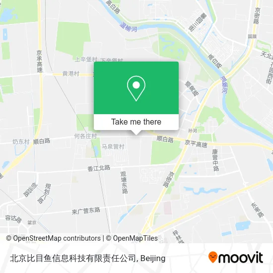 北京比目鱼信息科技有限责任公司 map