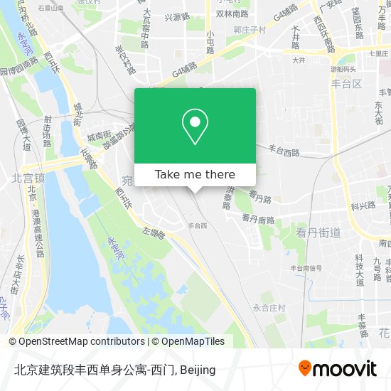 北京建筑段丰西单身公寓-西门 map