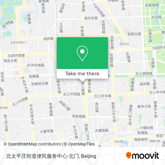 北太平庄街道便民服务中心-北门 map