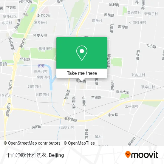 干而净欧仕雅洗衣 map