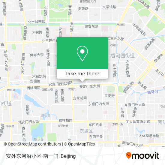 安外东河沿小区-南一门 map