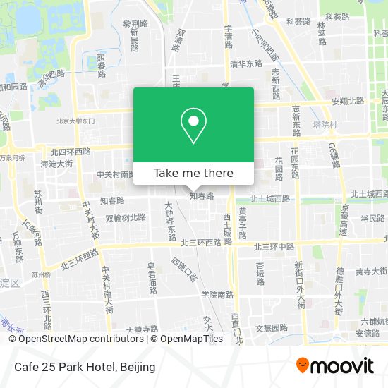 Cafe 25 Park Hotel map