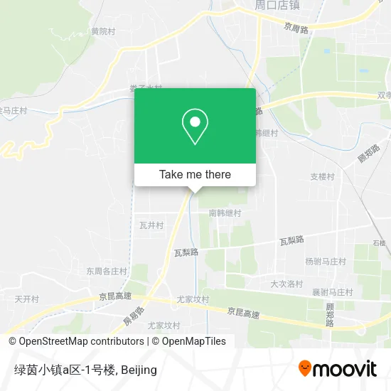 绿茵小镇a区-1号楼 map