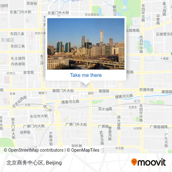北京商务中心区 map