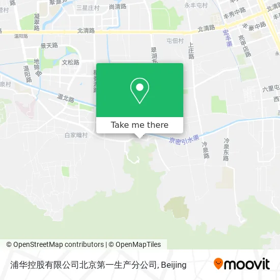 浦华控股有限公司北京第一生产分公司 map