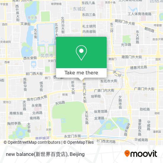 new balance(新世界百货店) map