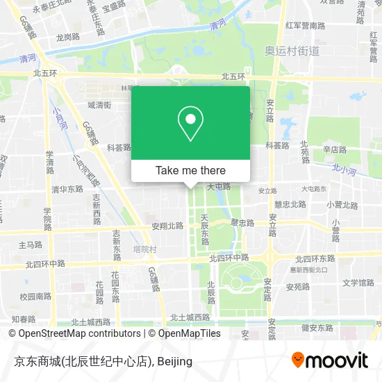 京东商城(北辰世纪中心店) map