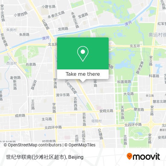 世纪华联南(沙滩社区超市) map