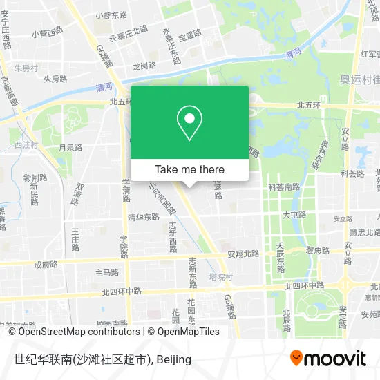 世纪华联南(沙滩社区超市) map