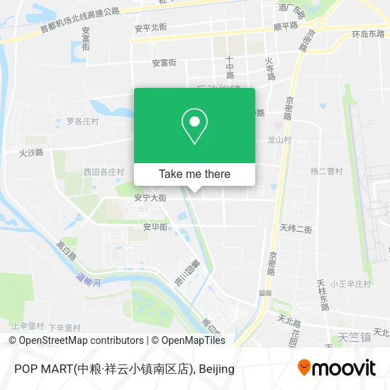 POP MART(中粮·祥云小镇南区店) map