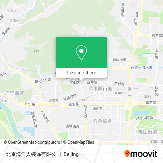 北京海洋人装饰有限公司 map