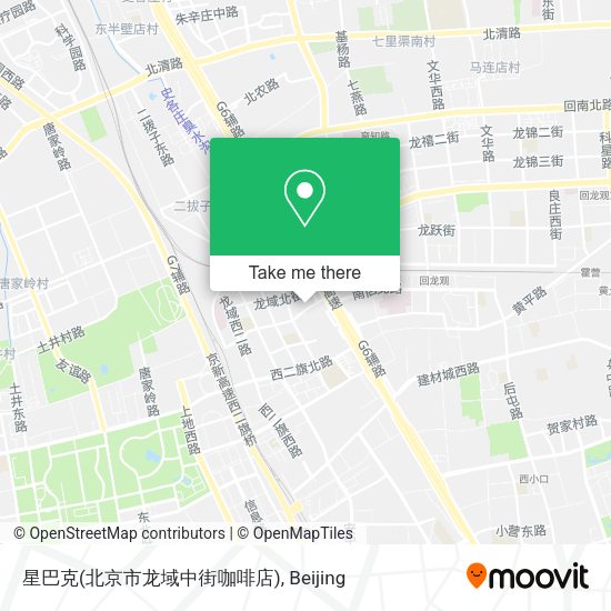 星巴克(北京市龙域中街咖啡店) map