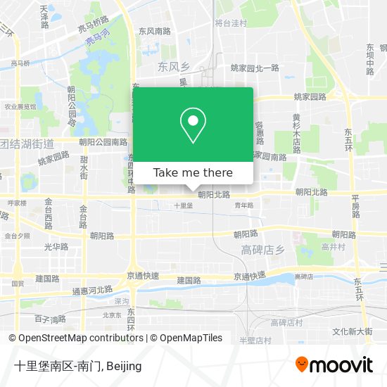 十里堡南区-南门 map