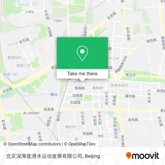 北京深海蓝潜水运动发展有限公司 map