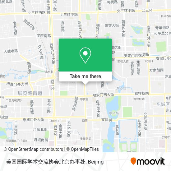 美国国际学术交流协会北京办事处 map