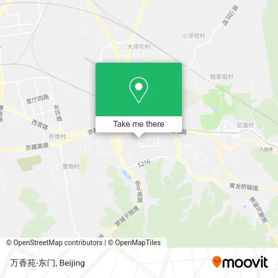 万香苑-东门 map