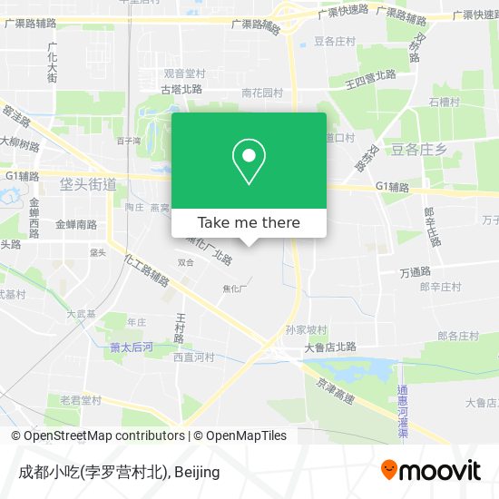 成都小吃(孛罗营村北) map