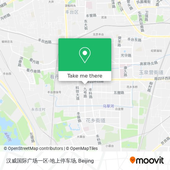汉威国际广场一区-地上停车场 map