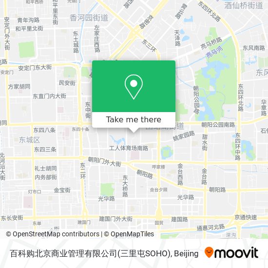 百科购北京商业管理有限公司(三里屯SOHO) map