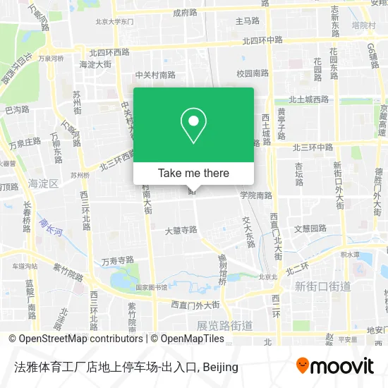 法雅体育工厂店地上停车场-出入口 map