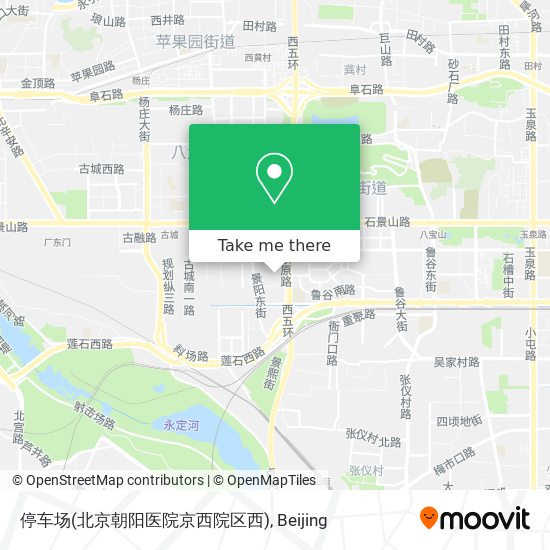 停车场(北京朝阳医院京西院区西) map