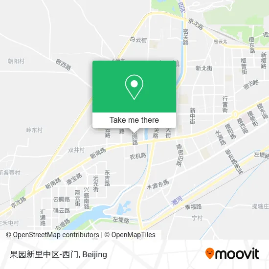 果园新里中区-西门 map