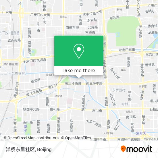 洋桥东里社区 map