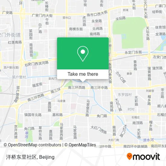 洋桥东里社区 map