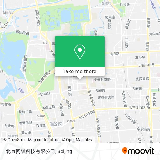 北京网钱科技有限公司 map