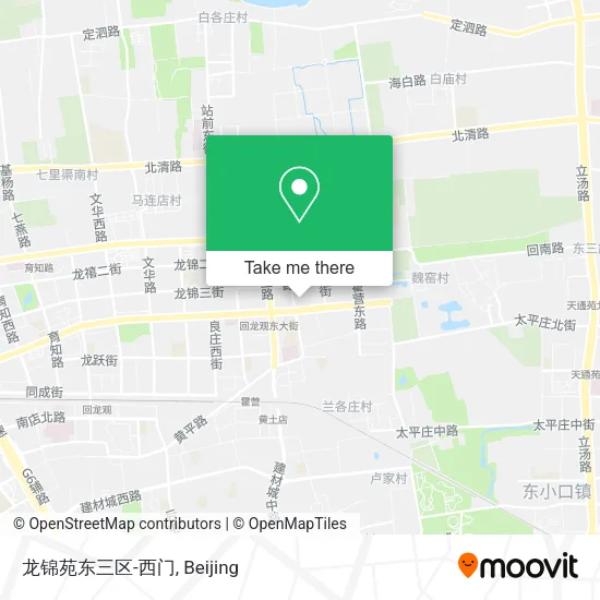 龙锦苑东三区-西门 map